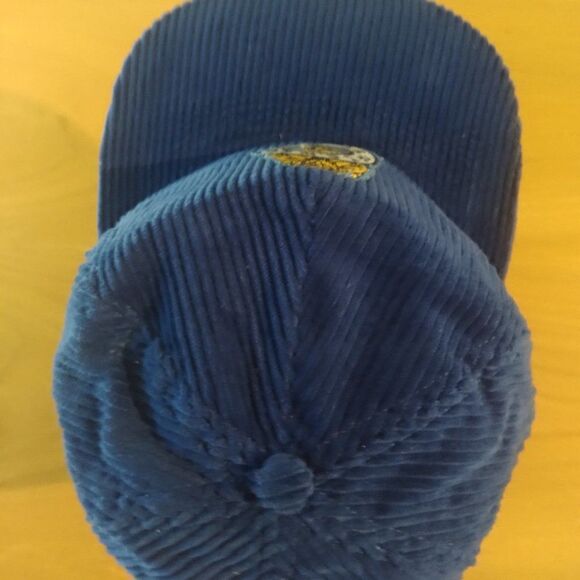 Deadstock Vintage Teamsters Patch Corduroy Strap Back Hat - Picture 5 of 7